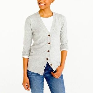 J CREW V-neck Cardigan WOOL BLEND